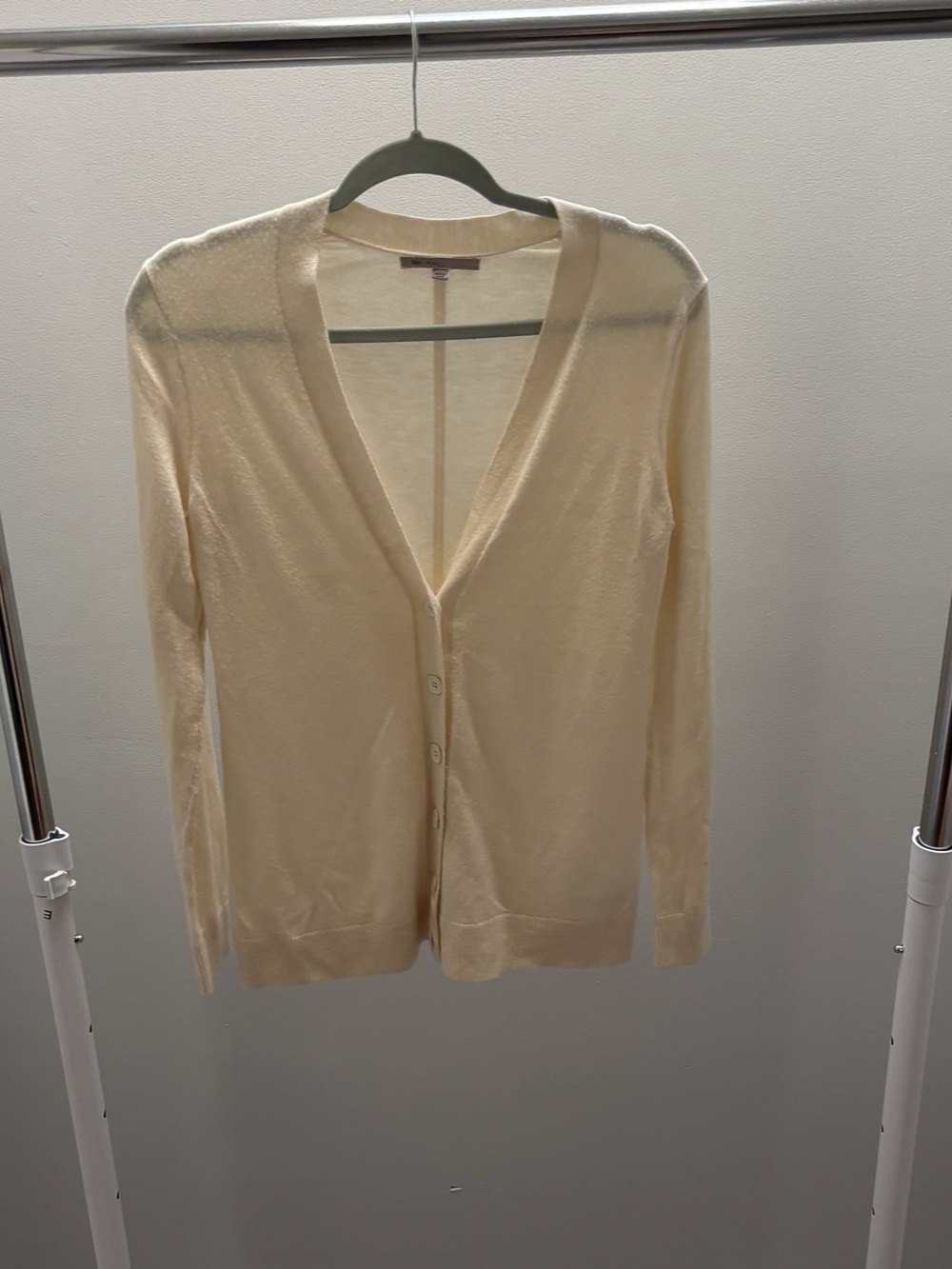 Gap Cream V-Neck Button Down Cardigan